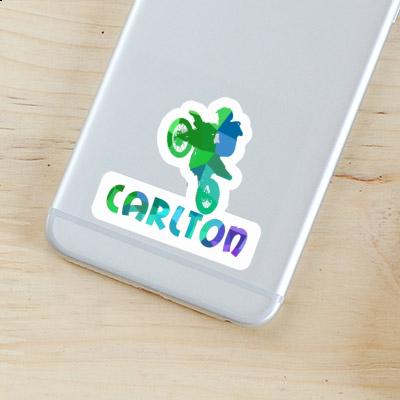 Sticker Carlton Motocross Rider Notebook Image