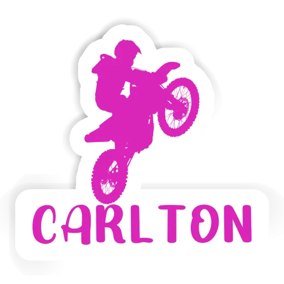 Sticker Motocross-Fahrer Carlton Laptop Image