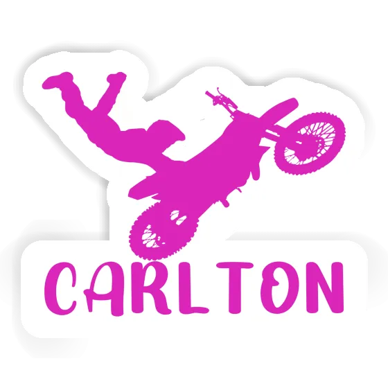 Sticker Carlton Motocross Rider Notebook Image