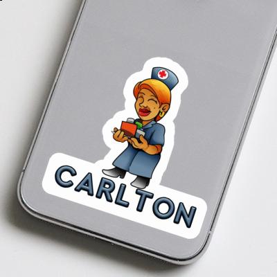 Sticker Carlton Nurse Notebook Image