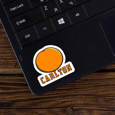 Carlton Autocollant Orange Gift package Image