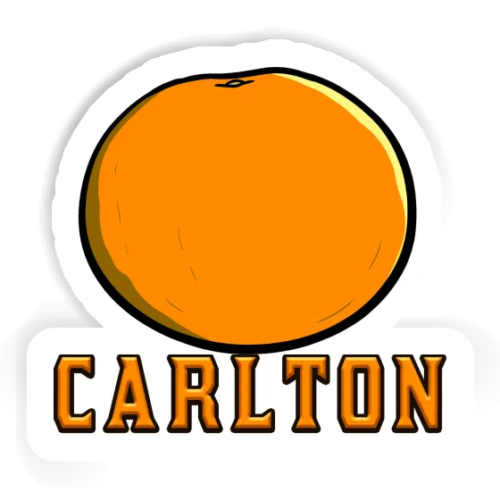 Carlton Autocollant Orange Gift package Image