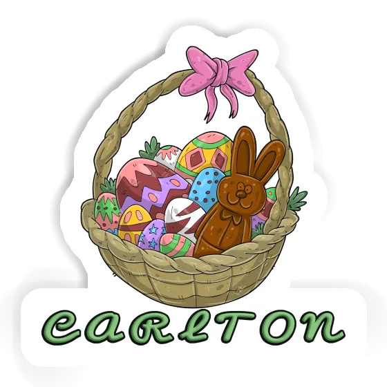 Sticker Carlton Easter basket Gift package Image