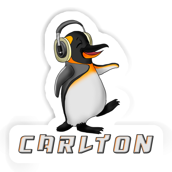 Music Penguin Sticker Carlton Laptop Image