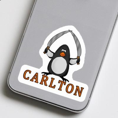 Carlton Autocollant Pingouin de combat Laptop Image