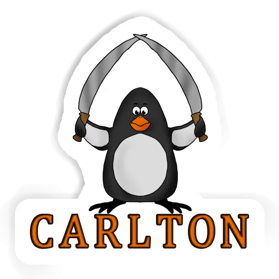 Fighting Penguin Sticker Carlton Image