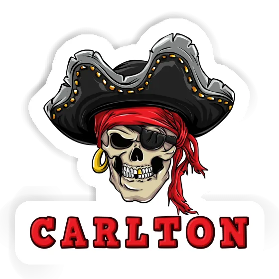 Sticker Carlton Pirate-Skull Laptop Image