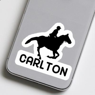 Sticker Horse Rider Carlton Laptop Image