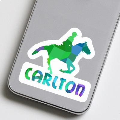 Sticker Horse Rider Carlton Image