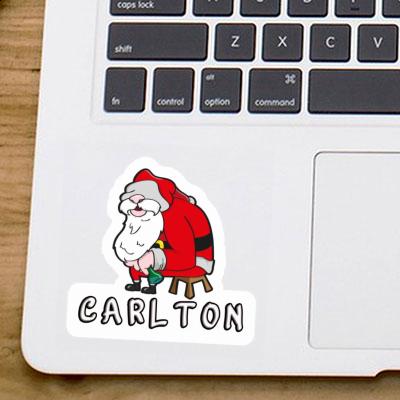 Carlton Sticker Santa Claus Notebook Image