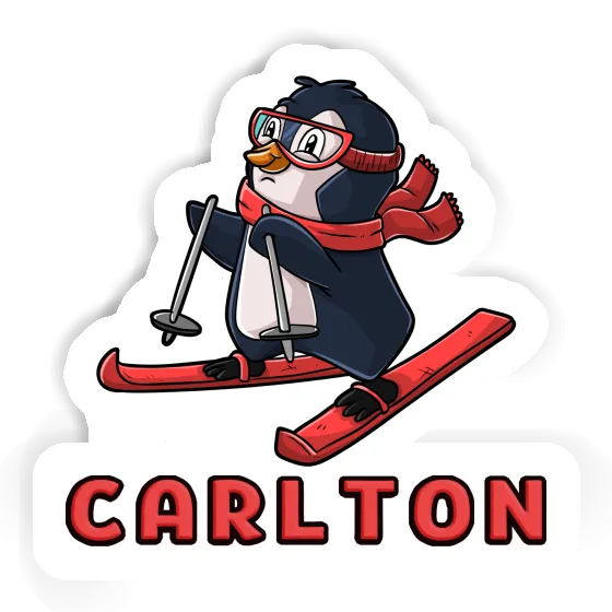 Skier Sticker Carlton Image