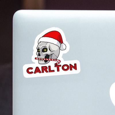 Sticker Christmas Skull Carlton Gift package Image