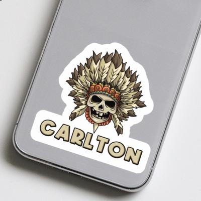 Sticker Carlton Skull Gift package Image