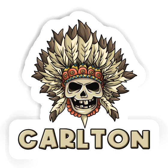 Sticker Carlton Skull Notebook Image