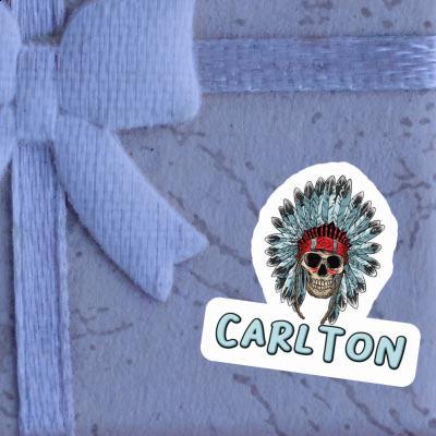 Aufkleber Carlton Indianer Totenkopf Gift package Image