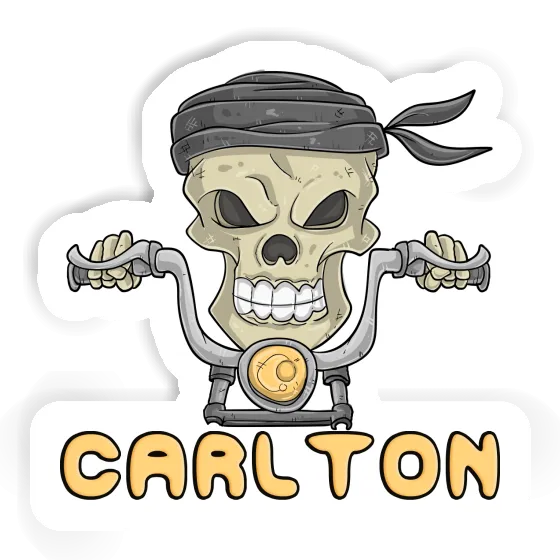 Sticker Carlton Motorbike Rider Notebook Image