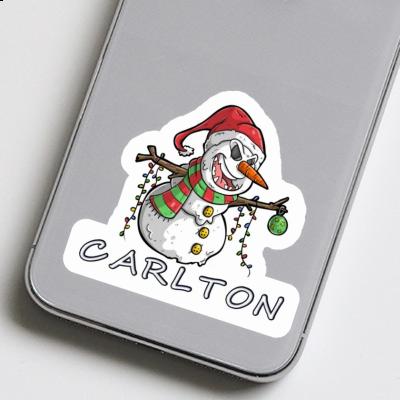 Snowman Sticker Carlton Laptop Image