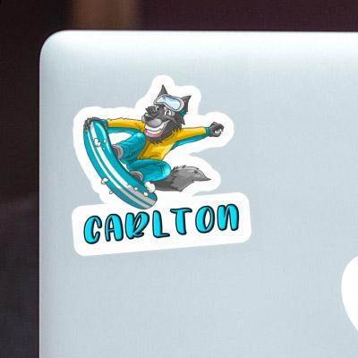 Snowboarder Sticker Carlton Gift package Image