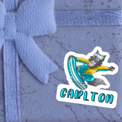 Snowboarder Sticker Carlton Gift package Image