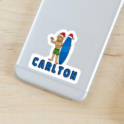 Sticker Christmas Surfer Carlton Notebook Image