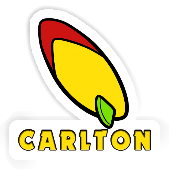 Sticker Carlton Surfboard Image