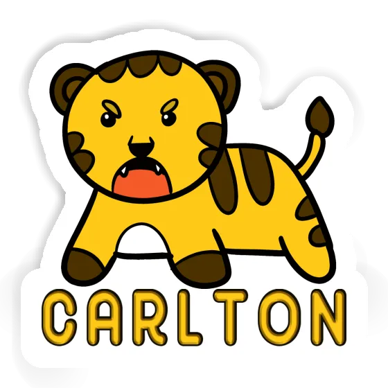 Sticker Baby Tiger Carlton Laptop Image