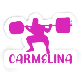 Carmelina Autocollant Haltérophile Image