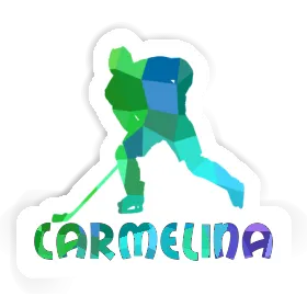 Carmelina Autocollant Joueur de hockey Image