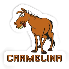 Autocollant Cheval Carmelina Image