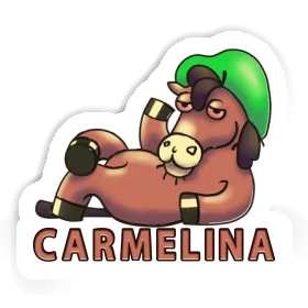 Autocollant Cheval Carmelina Image