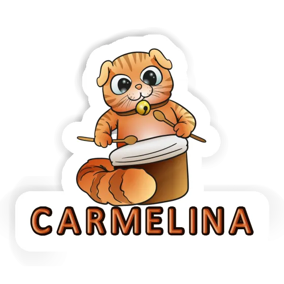 Autocollant Chat Carmelina Laptop Autocollant Chat Carmelina Laptop Image