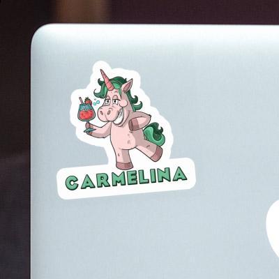 Autocollant Carmelina Licorne festive Autocollant Carmelina Licorne festive Image