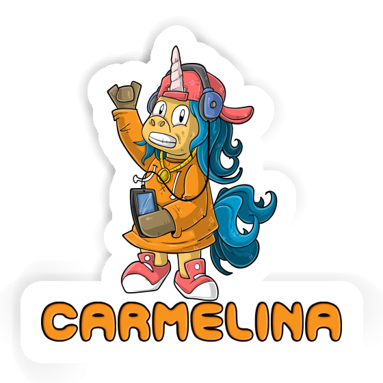 Carmelina Autocollant Licorne hip-hop Carmelina Autocollant Licorne hip-hop Image