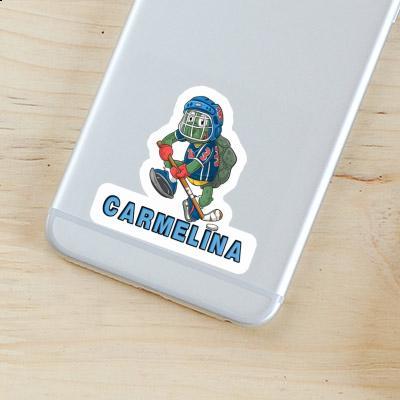 Autocollant Carmelina Joueur de hockey sur glace Notebook Autocollant Carmelina Joueur de hockey sur glace Gift package Image