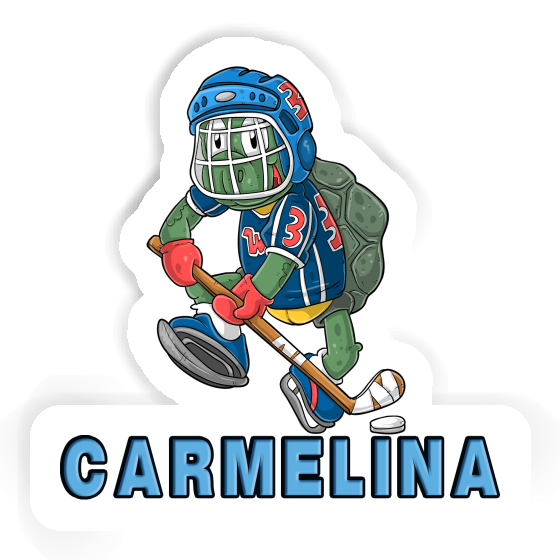 Autocollant Carmelina Joueur de hockey sur glace Autocollant Carmelina Joueur de hockey sur glace Image