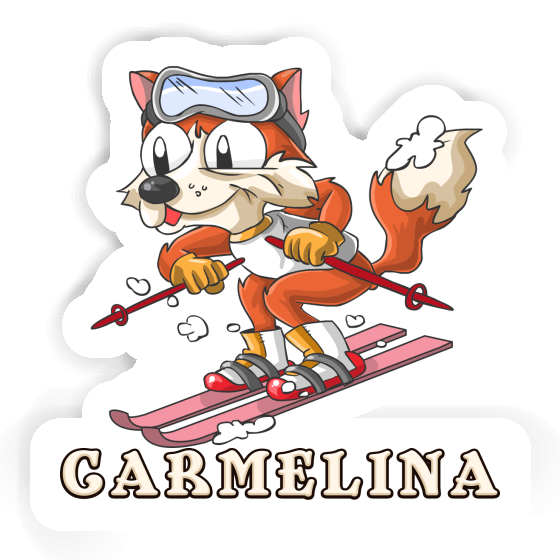 Carmelina Autocollant Skieur Gift package Image