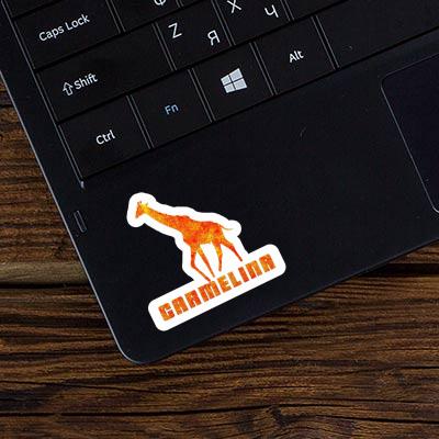 Carmelina Autocollant Girafe Laptop Image