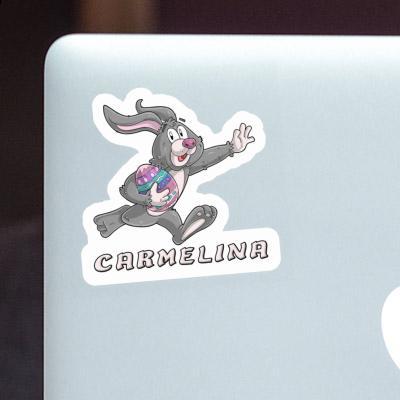 Carmelina Autocollant Lapin de rugby Carmelina Autocollant Lapin de rugby Image