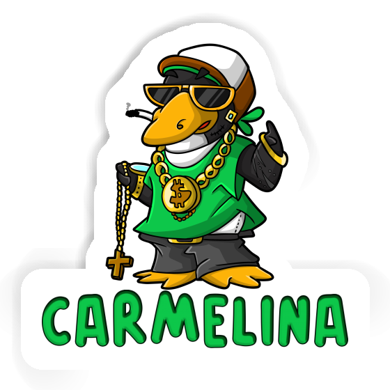 Pingouin hip-hop Autocollant Carmelina Laptop Image