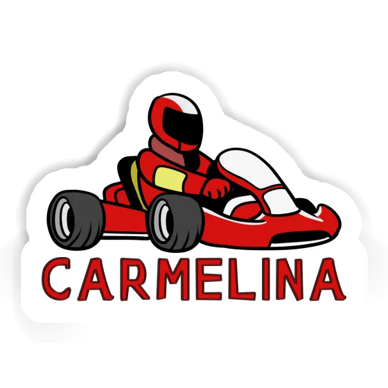 Autocollant Pilote de kart Carmelina Notebook Autocollant Pilote de kart Carmelina Gift package Image