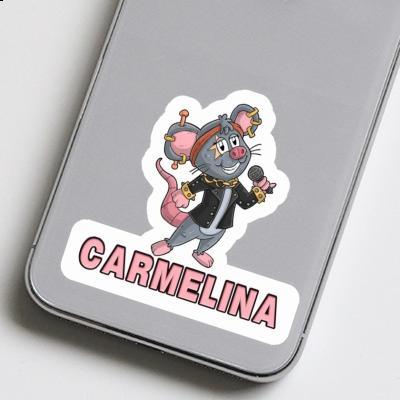 Carmelina Autocollant Chanteuse Carmelina Autocollant Chanteuse Image