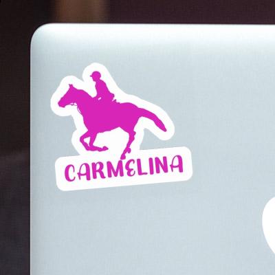 Carmelina Sticker Reiterin Laptop Image