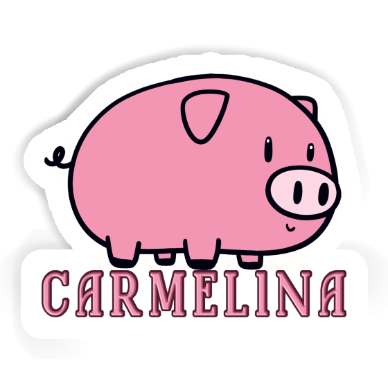 Carmelina Autocollant Cochon Notebook Carmelina Autocollant Cochon Gift package Image