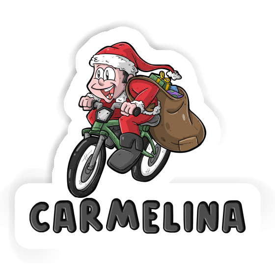 Autocollant Cycliste Carmelina Laptop Image