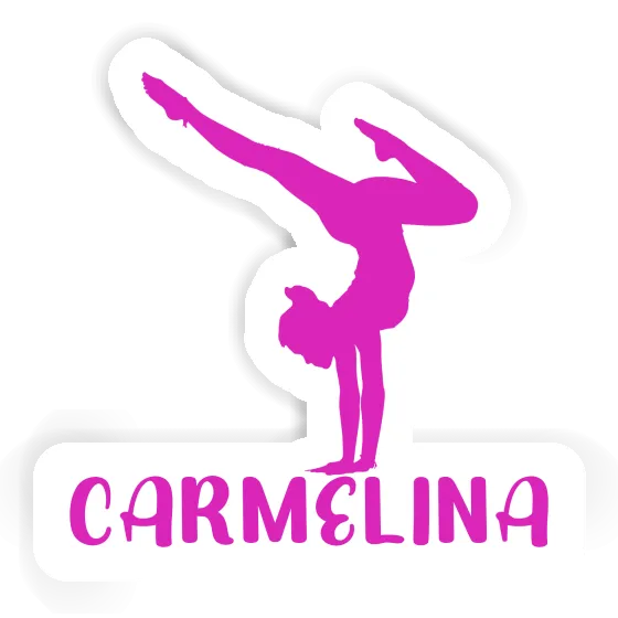 Carmelina Autocollant Femme de yoga Carmelina Autocollant Femme de yoga Image
