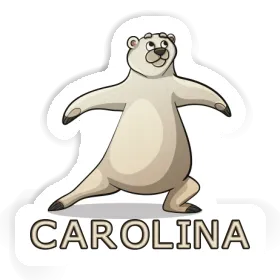 Carolina Sticker Yoga-Bär Image
