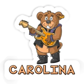 Aufkleber Carolina Rocker Bär Image