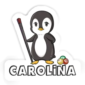 Carolina Autocollant Joueur de billard Image