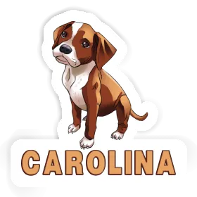Aufkleber Boxerhund Carolina Image