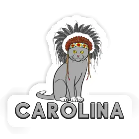 Indianerin Aufkleber Carolina Image